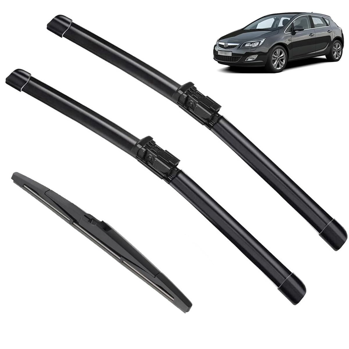 Balais d'essuie-glace premium en caoutchouc souple pour Opel Astra J GTC