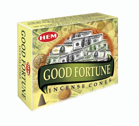 Fortune Incense - Good Luck Cones by HEM