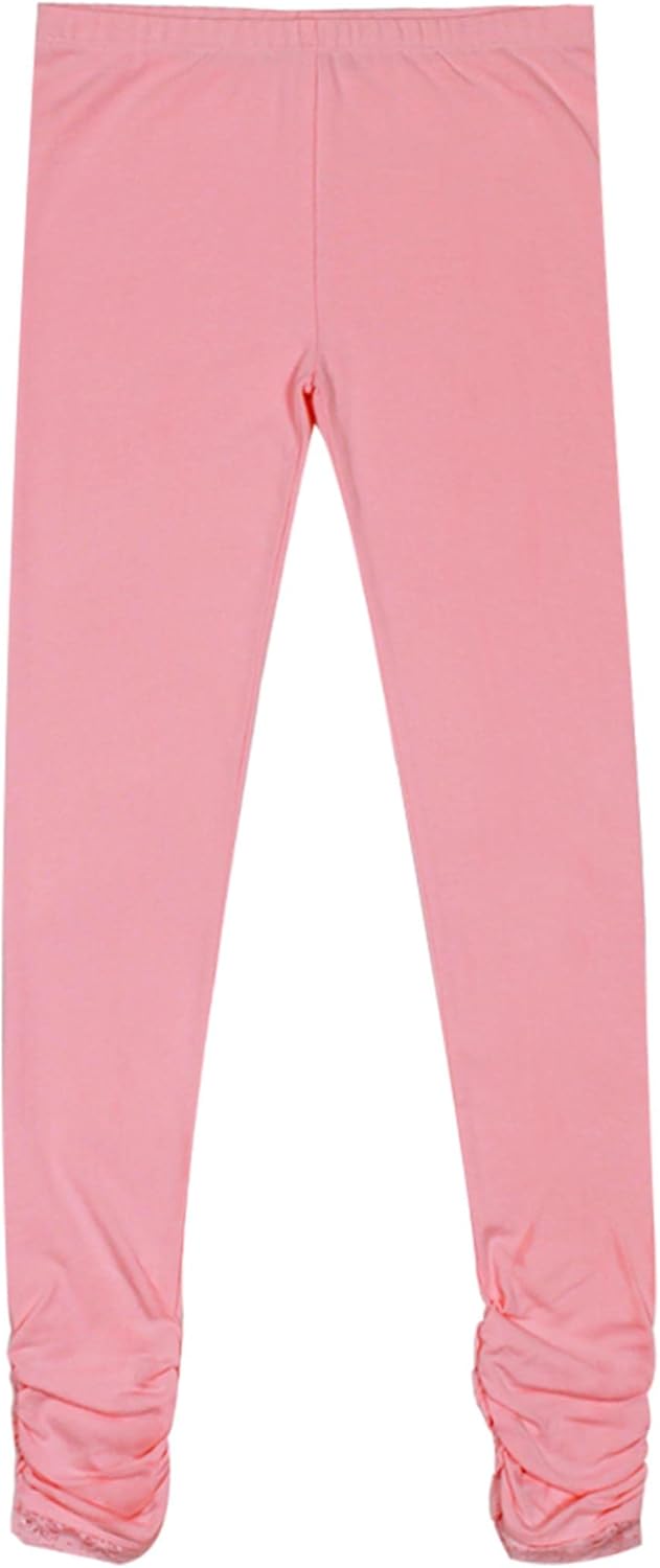 Bienzoe Stretch Girls Legging for School: Kid Toddler Yoga Dance Cotton Tights 3pcs Set - Image 7