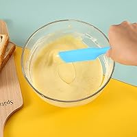 Vista 3 de Small Silicone Spatulas Bulk for Kitchen, Baking, Cake Icing, Resin Craft(set of 6), Mini Silicon Scraper Tool, Jar Spatula with Long Handle Heat