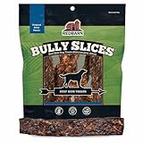 Redbarn Pet Products All-Natural Rawhide Bully Slices - Bully Stick Flavor - Premium Grain-Free Beef Hide Treats High Protein Low Fat for Chewers - 9 oz Bag