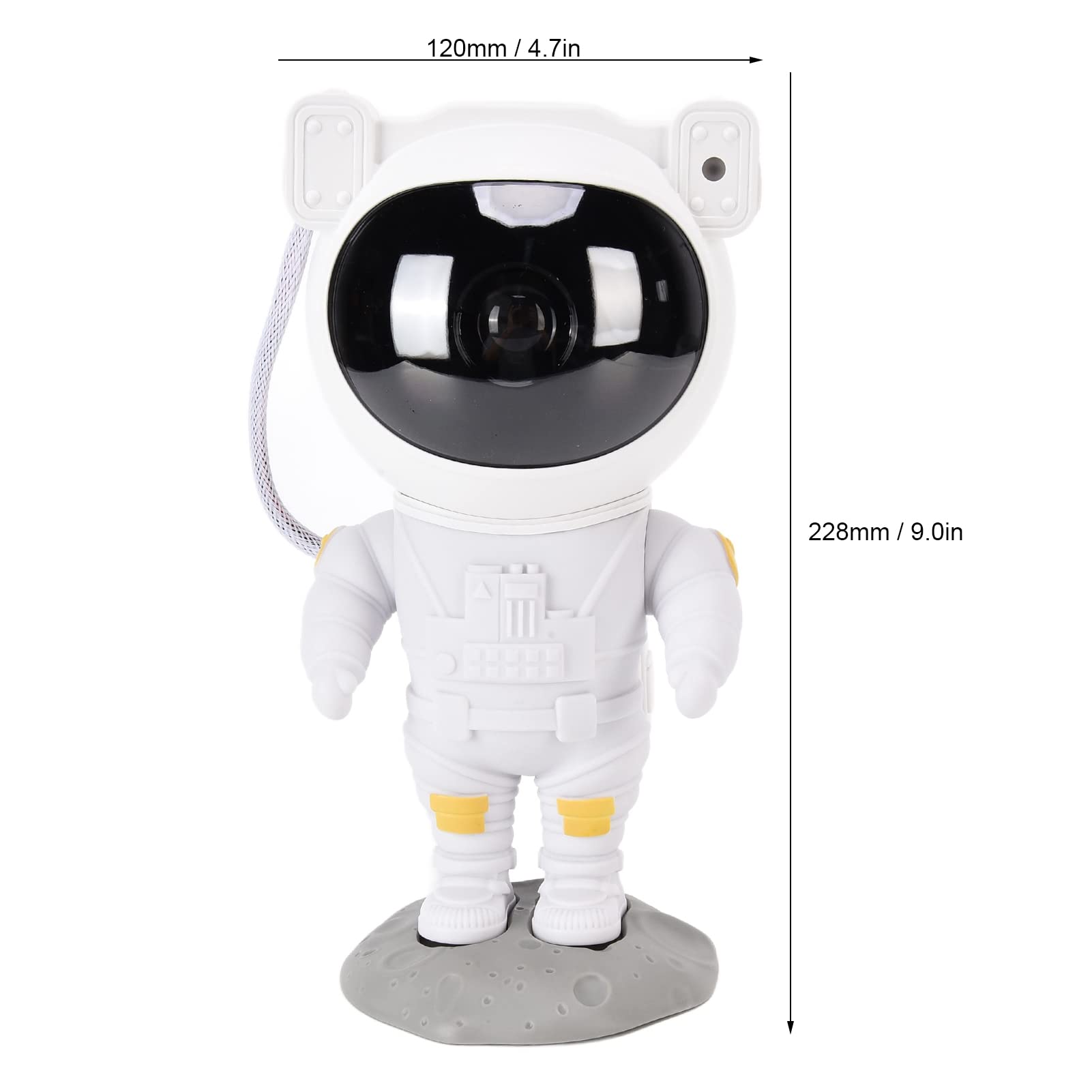 Les-Theresa Astronaute Projecteur Galaxy, Projecteur Galaxie Plafond, Astronaute Projecteur Galaxie avec Nébuleuse USB Lampe Nuit Etoilér avec Minuterie et Télécommande pour Chambre Plafond