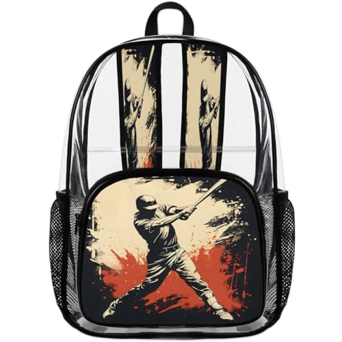 Sport Baseball Clear Backpack Stadium Approved Waterproof Stadium Bag See Through Clear Bags for Concert Work Sport Event4
