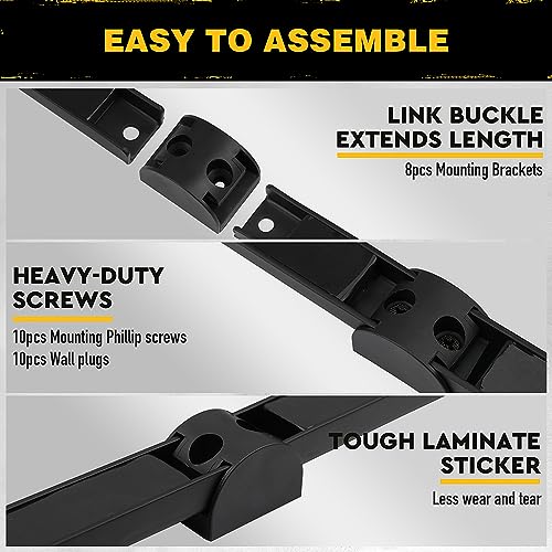 image for ELEAD Magnetic Storage Organizer Tool Holder - 6-Piece Wall Mount Rack