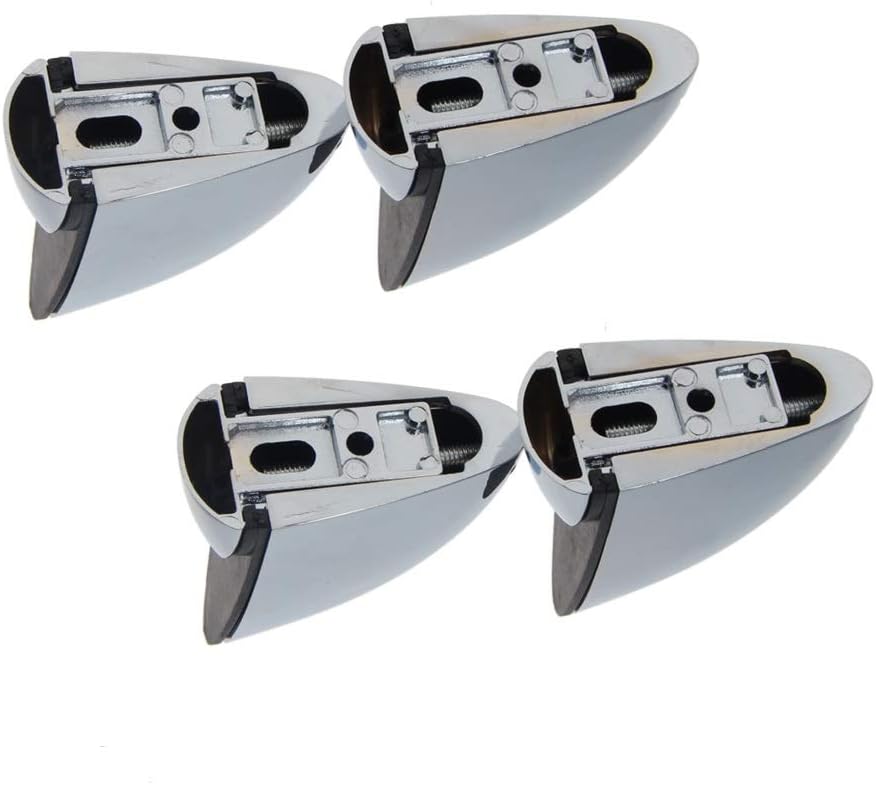 Yinpecly 6Pcs Adjustable Zinc Alloy Wood Glass Shelf Bracket Small Wall Mount Glass Clamp Solid Support Clip Wood Holder Shelf Support Clamp Corner Brace for 0.12"-0.79" Thickness Shelf