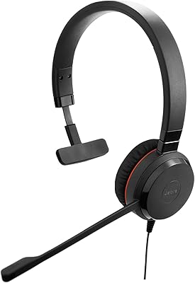 Jabra Evolve 20 SE Mono Headset – Cuffie Unified Communication Certified per Sof