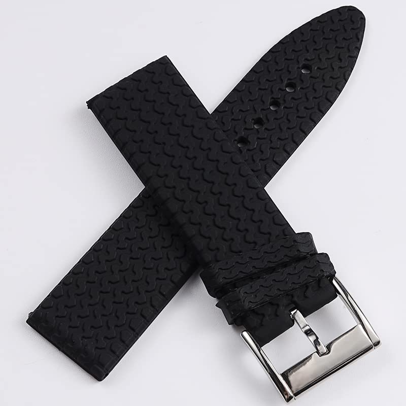 Bracelet caoutchouc noir Chopard 23mm fini les déchirures - 2
