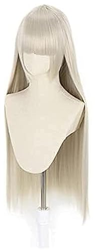 Miniatura 3 de LCNING Kakegurui Compulsive Gambler Momobami Ririka Long Straight Wig Cosplay Costume Heat Resistant Synthetic Hair Cosplay Wigs