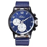 Tooth Reloj de Cuarzo de Lujo para Hombres Reloj de Pulsera de Doble Escala con Estilo Creativo Simple Y Gran Dial