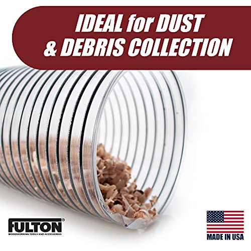 2 1/2" X 20' Clear Pvc Dust Collection Hose For Use With Dust Collectors With 2-1/2" Ports. Ideal For Shop Vacuums #TOP3