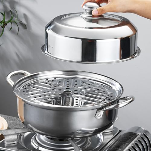 Cuiseur vapeur multifonction double couche en inox pour préserver les vitamines