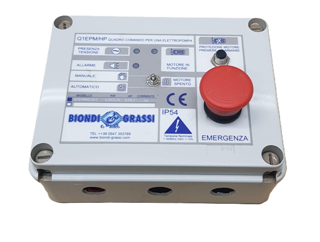 Cuadro de control de 220 V para electrobomba Biondi y Grasas