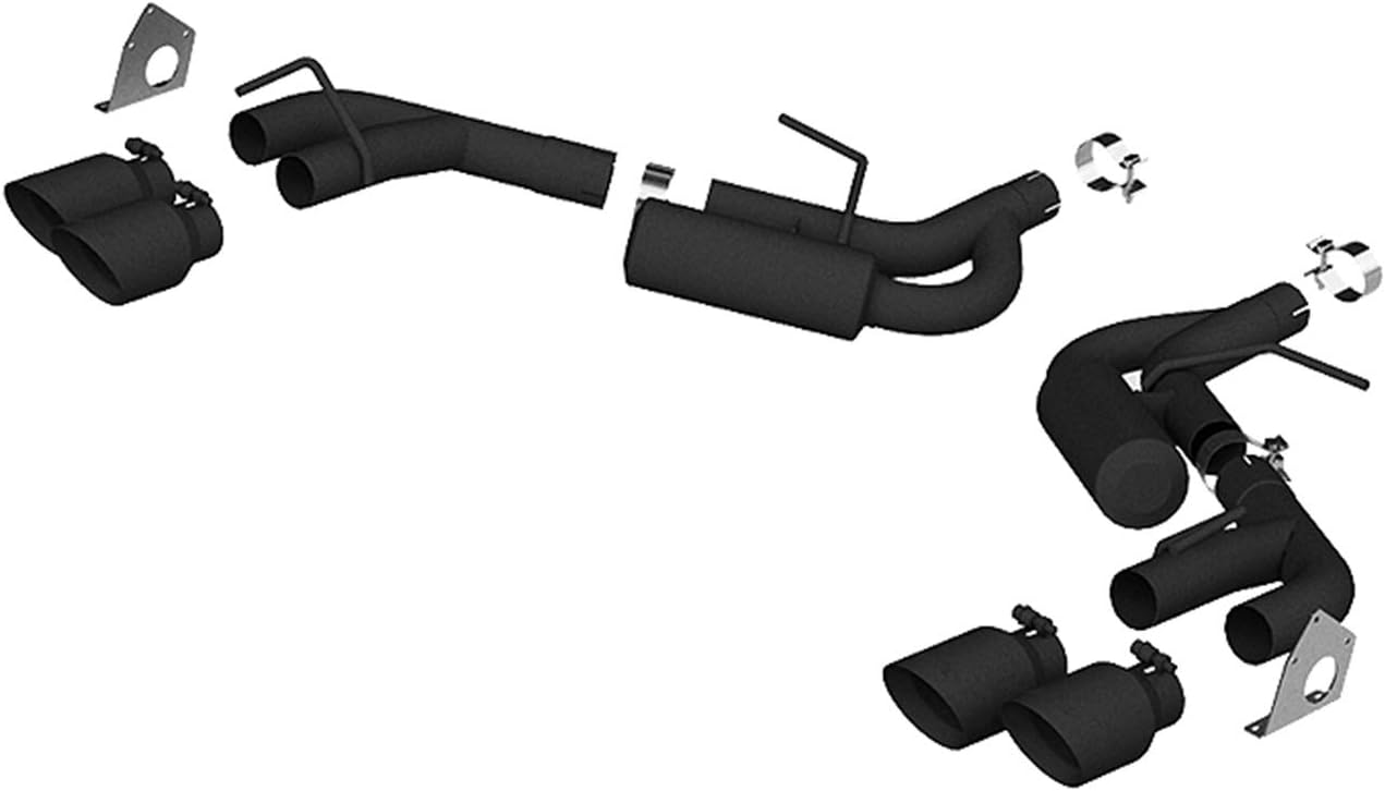 MBRP Exhaust S7039BLK Black Series Axle Back Exhaust System; 2.5 in; Incl. Ext