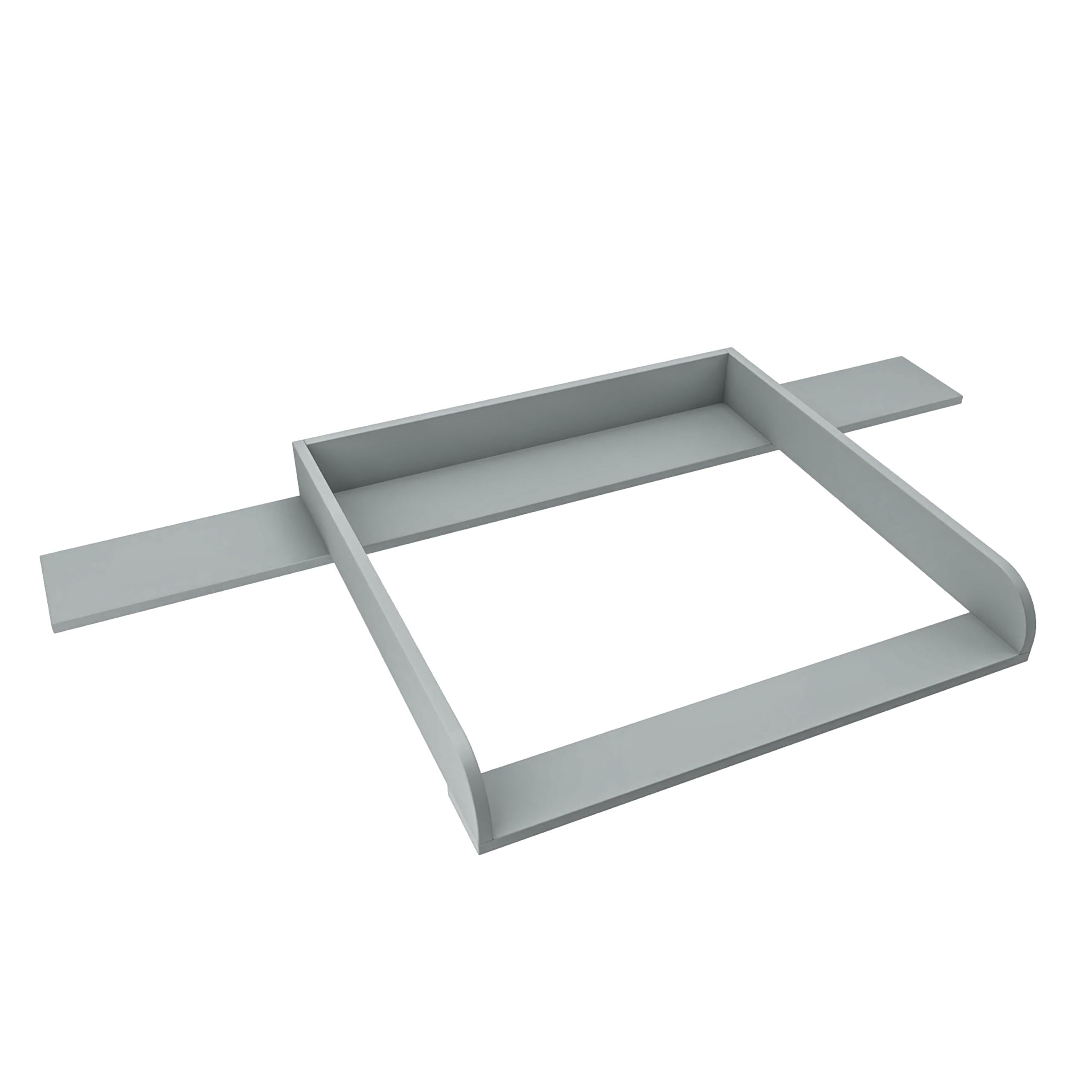 IKEA Hemnes Wickelaufsatz mit Platte, Abnehmbar, Aschgrau, für 50x160 cm Kommoden