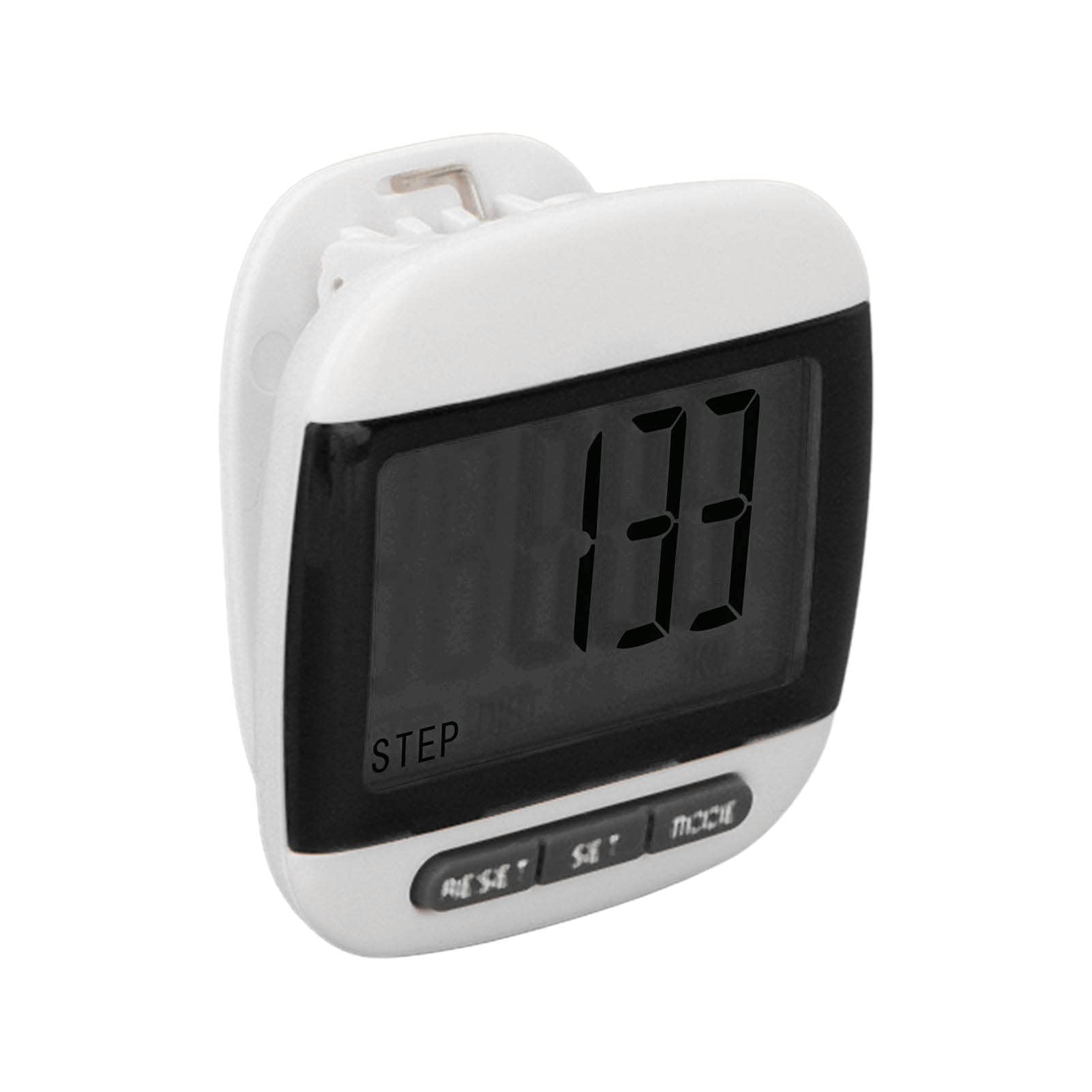 Step Counter, 2 Measure Units Large LCD Screen Walking Pedometer Easy Data Reading for Fitness for Elderly (Black)-image-47