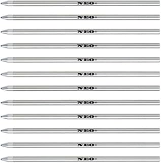Pack of 12 Mini Micro Pen Refills. Compatible with: Swarovski, Cross, Cartier®, Lamy, Faber-Castell, Zebra, Tombow, Schneider, Schmidt, Parker, Pelikan, Monteverde, OHTO Pens (12 x BLACK INK)