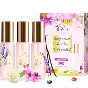 Body Spray Set for Women, Each 60ml/2.1 FlOz, Travel Size Womens Fragrance Body Spray, Three Scents – Vanilla Woodland, Lavender, Jasmine Raspberry