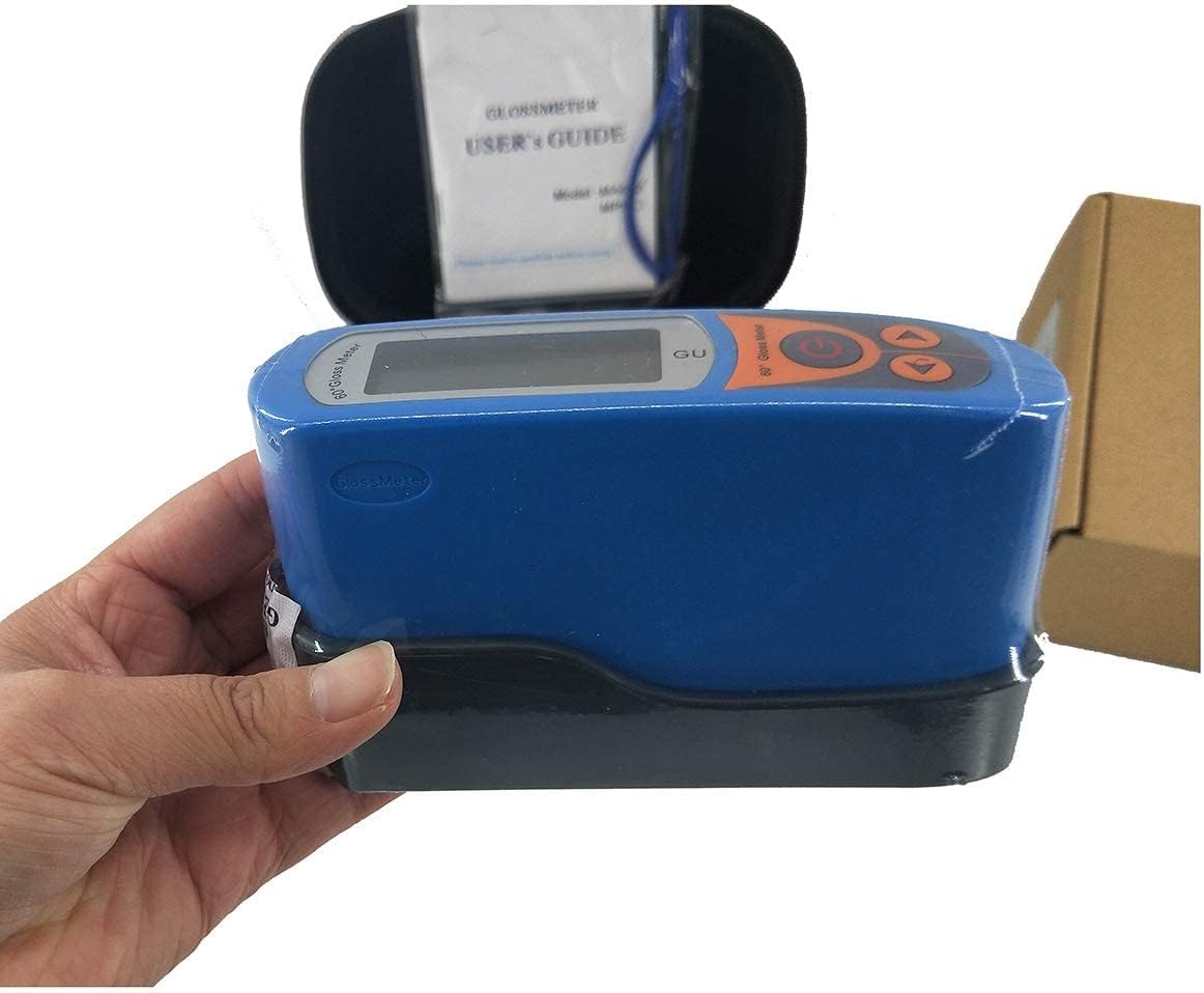 60 Degree Gloss Meter Gloss Meters Gloss Measurement with Digital Display Measuring Range 0.0~199.5GU 60° Projection Angle Measuring Area 9×18mm