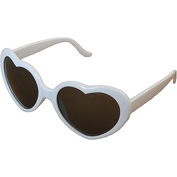 white heart glasses