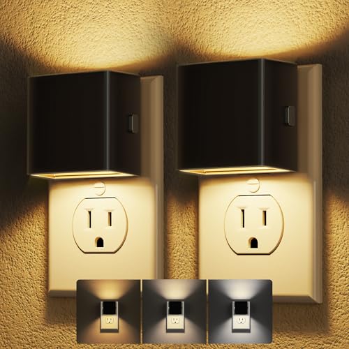 Image of DORESshop Night Lights Plug into Wall,[2 Pack] Plug in Night Light,3CCT