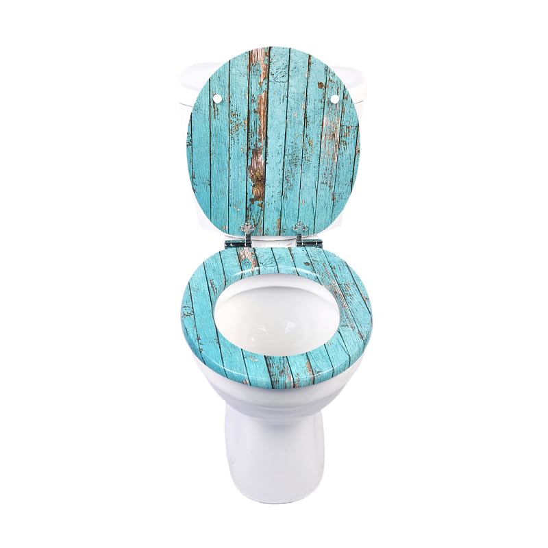 SINOBATH Sedile WC con abbassamento automatico, molti bei sedili WC a scelta, alta qualità e stabile in legno (Lumber)