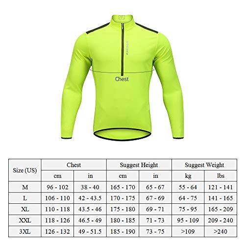 Andoer Camisa de manga comprida masculina de ciclismo primavera outono meio zíper MTB ciclismo