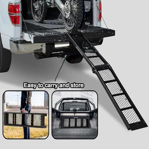 Rampas para moto de acero plegables capacidad 399 lbs miniatura 4