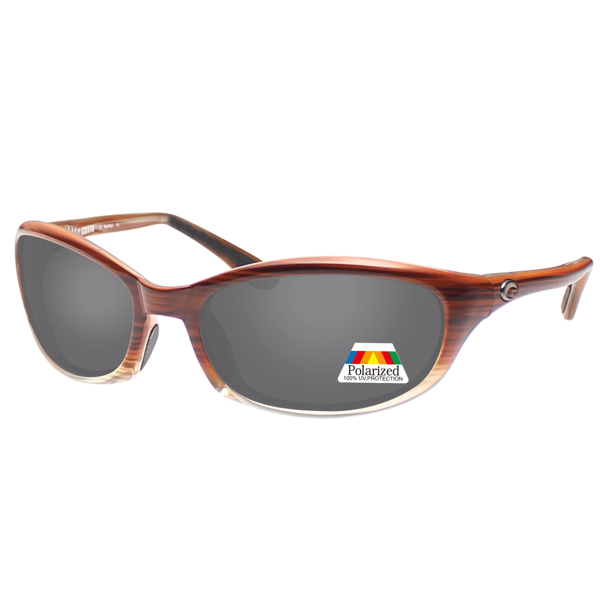 Bwake Lentes de repuesto para gafas de sol Harpoon Costa Del Mar POLARIZADAS, Negro (dark black)