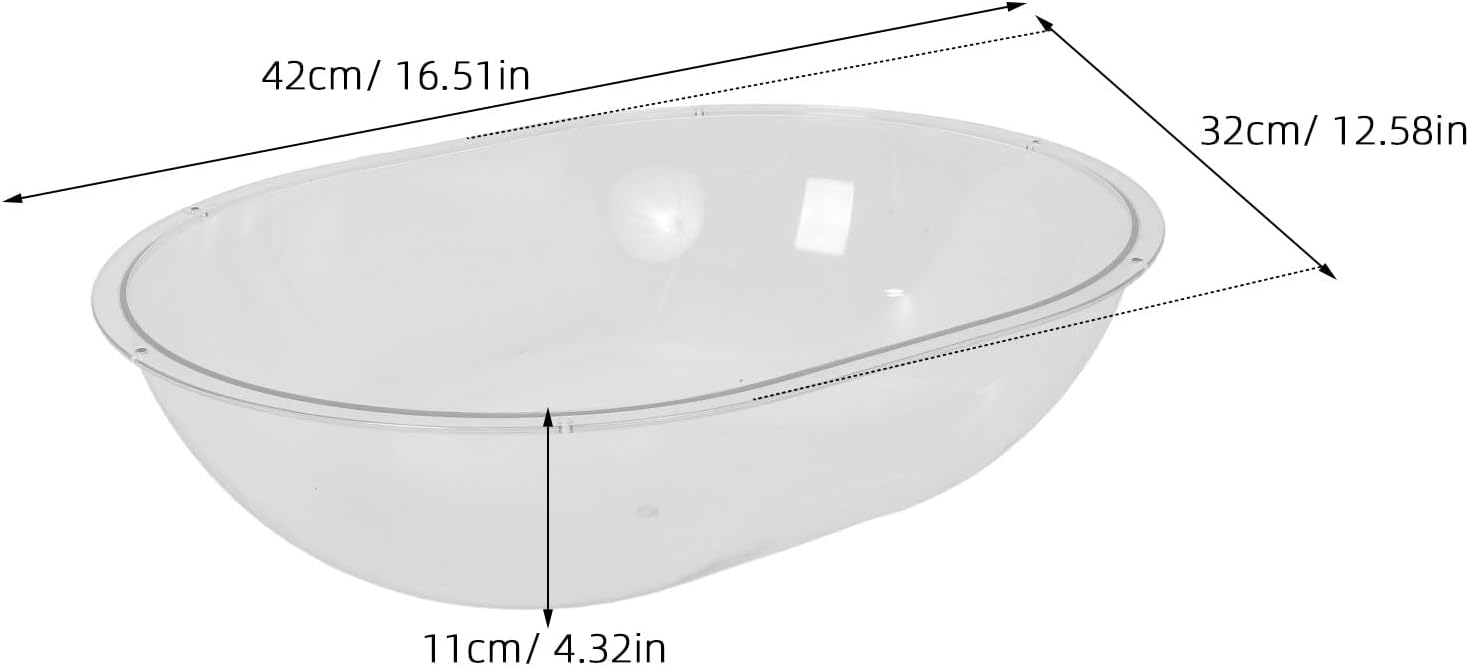 Transparent Acrylic Cat Dome: Clear Capsule Bowl for Kittens Furniture - Cat Hammock Bubble Nest for Wall Shelves Tree Perches & Window Beds 40x30cm