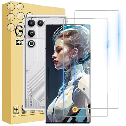 �y4������zFor REDMAGIC 11 Air �p �����Y�ی�t�B���� (2��) �����K���X�t�B����(2��)�yHNWEIWEI�z ����0.3mm 2.5D �d�x9H �S�ʕی� �ώw�� ������ �����ߗ� ���{���Ɏq�f�ލ̗p ��U�h�~���� REDMAGIC