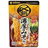 ミツカン 〆まで美味しい濃厚みそ鍋つゆ ストレート 750g×4袋 鍋の素