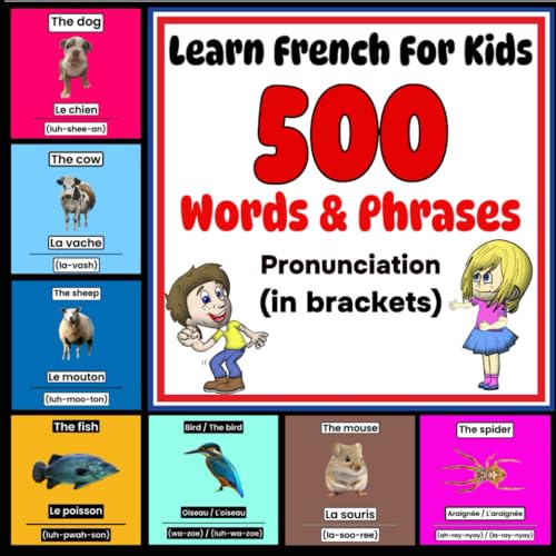 Learn French For Kids - More Than 500 Words & Phrases - Pronuncia...