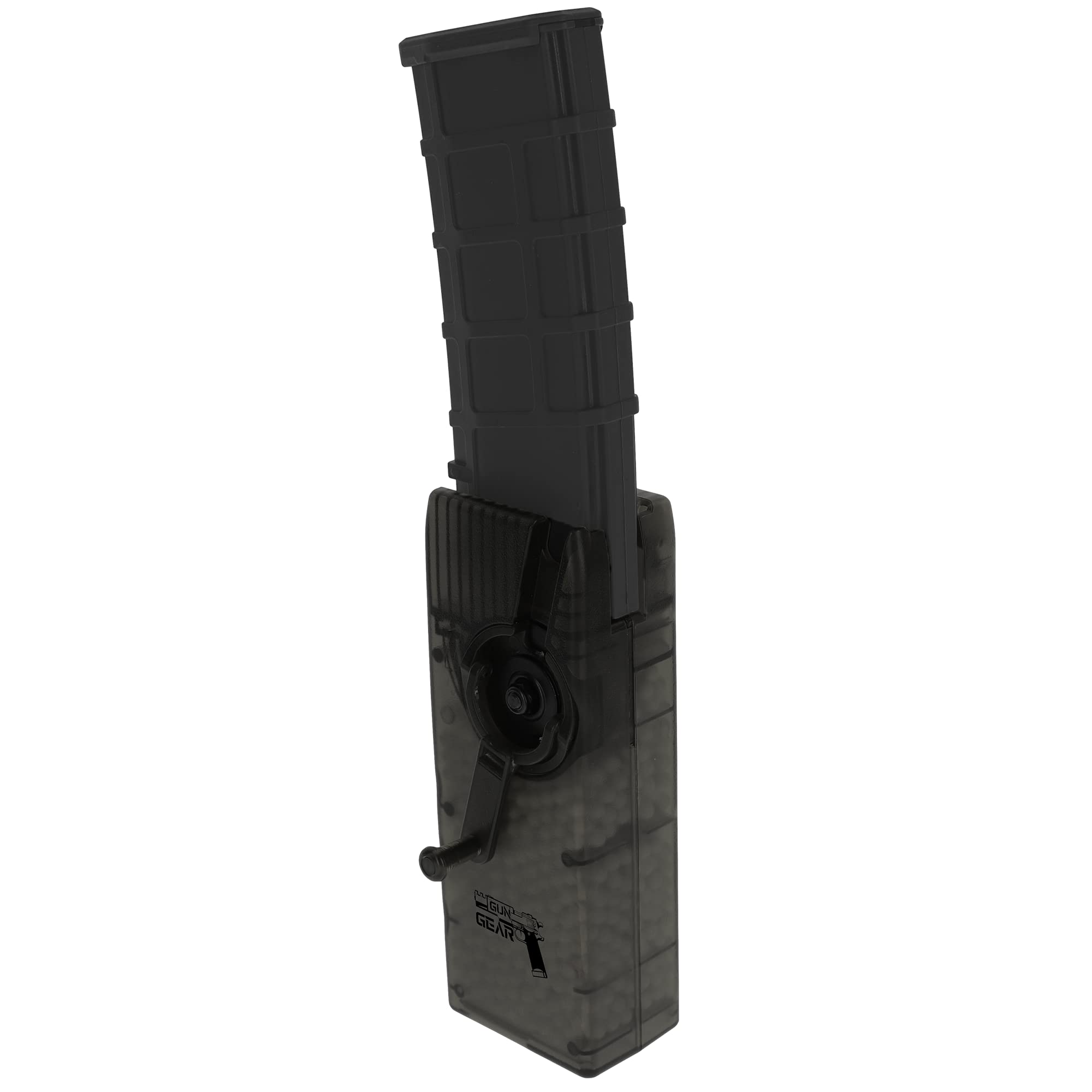 Airsoft Speeloader für MidCap Magazin M4 M16 Schnelllader mit Kurbel 6mm BBS