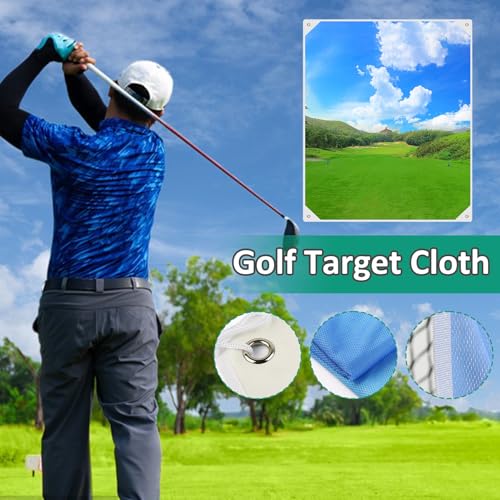 Aide à l'entraînement au golf pliable pour progresser chez soi sans aucun bruit