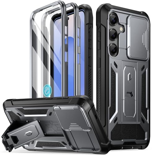 Coque Galaxy S25 militaire avec lecteur d'empreinte réactif