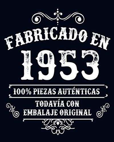 Fabricado en 1953 Todavia Con Embalaje Original: Feliz cumpleaños niña de 68 años escribiendo un diario | Cuaderno en blanco con 120 páginas / 8x10 pulgadas
