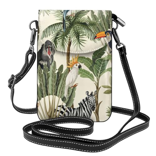 Sac téléphone portable bandoulière anti-rayure motif sauvage