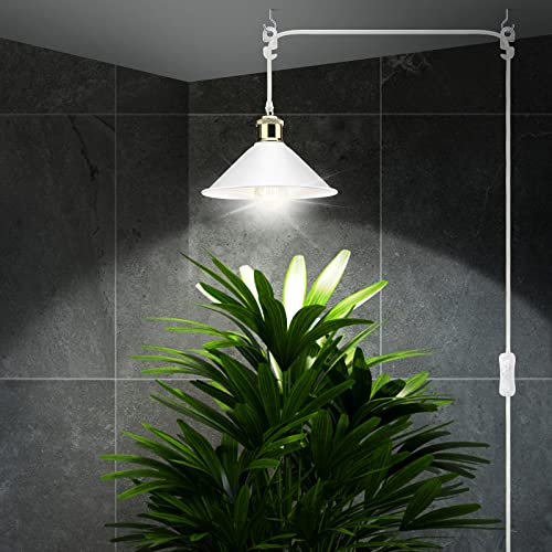 Image of LYOOWNG White Plug in Pendant Light, Modern Hanging Light with Plug in Cord