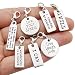 WOCRAFT 20pcs Craft Supplies Handmade Assorted Antique Silver Inspiration Words Dangle Charms Pendant with Lobster Clasp for Jewelry Making Accessory Fit Floating Locket Charms Necklaces M305