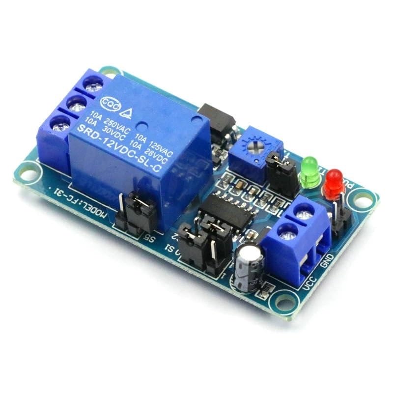 Module de commutation de relais de retard DC 12V avec minuterie d'activation et désactivation
