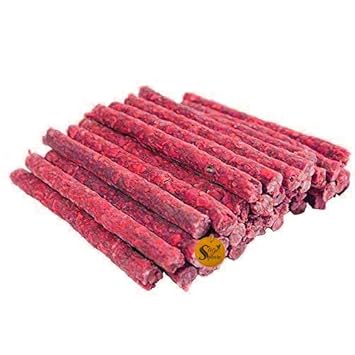Sage Square Dog Chew Munchy Dental Treat Mutton Flavor BarkSticks Munchies (Red Sticks) (500grm)
