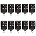 Car Key Fob Keyless Entry Remote fits Ford, Lincoln, Mercury, Mazda (CWTWB1U331 GQ43VT11T CWTWB1U345 4-btn), Bulk Lot of 10