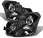 VIPMOTOZ Black Housing OE-Style Projector Headlight Headlamp Assembly For 2003-2007 Cadillac CTS Halogen Model, Driver & Passenger Side