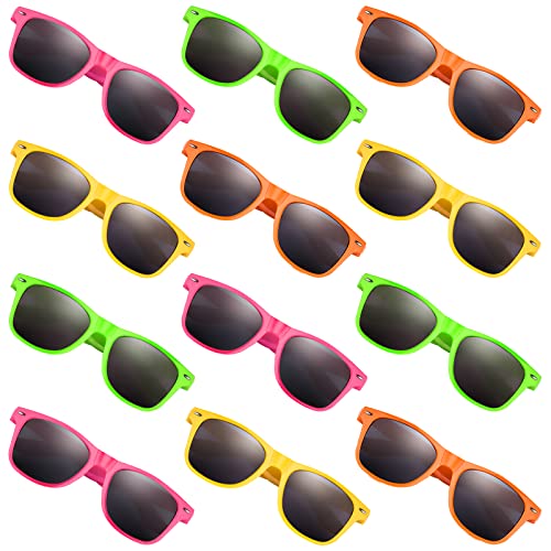 MIAHART Kids Sunglasses Neon Colors Party Favors for Boys and