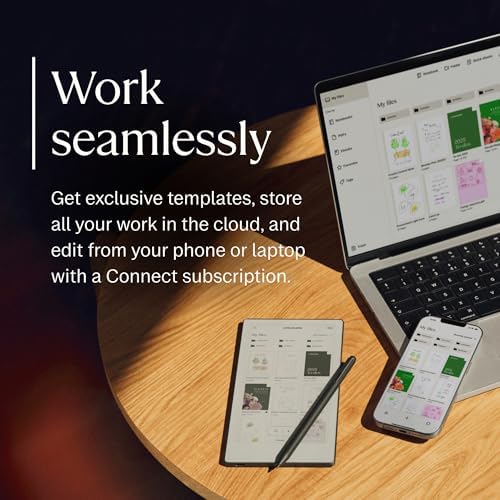 reMarkable Advancé Paper Pro Move Pack | Elektronik Mürekkep Tablet - 7,3 inç Renkli Ekran + Entegre Silgili Marker Plus Kalem + Koruyucu Kitap Bazalt Polimer Folyo - Görsel 7