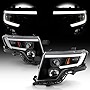 ACANII - For 2007-2010 Ford Edge LED Tube Style Black Housing Projector Headlights Headlamps Assembly Driver & Passenger