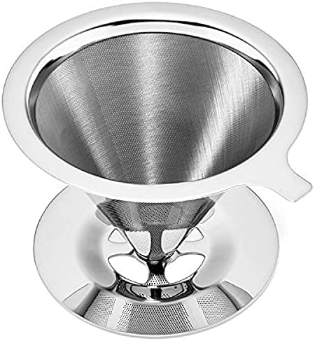 Pour over coffee machine: Double Layer Filter, Drip Coffee Maker, Pour Over Coffee Dripper, Reusable Filter, Permanent Filter, Coffee Maker Pour Over, Manual Coffee Maker, Camping Coffee