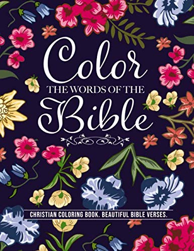 Amazon.com: Color the Words of Bible. Christian Coloring Book ...