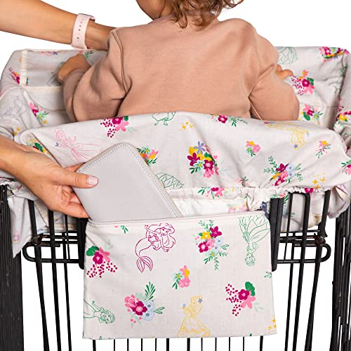 Image of Disney Baby by J.L. Childress Shopping Cart & High Chair Cover for Baby, Kids, & Toddler - Cover for Grocery Carts & Restaurants, Universal Fit - Disney Princess