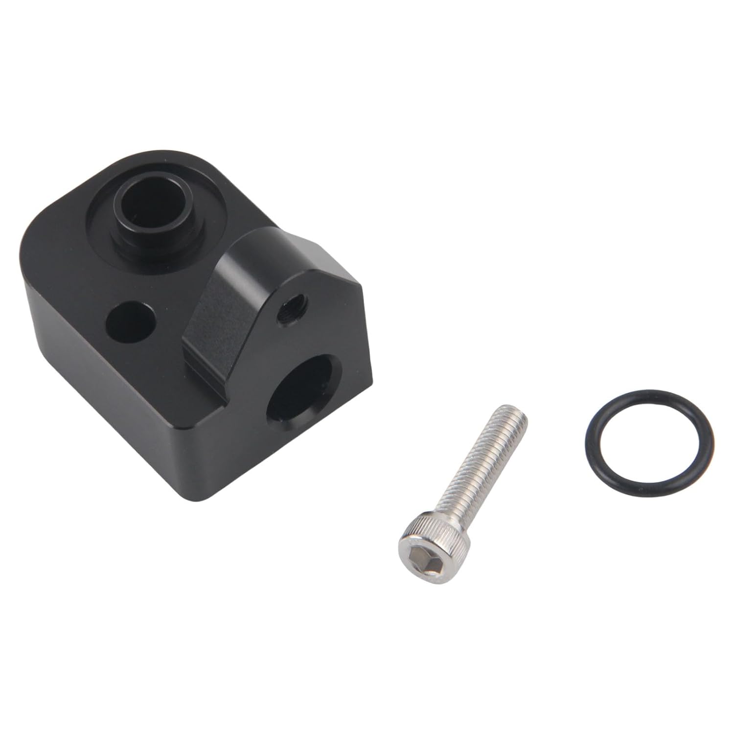 Temperature Air Intake Sensor Spacer Block for Chevy Silverado 2500HD 3500HD 2017-2024, for GMC Sierra 2500HD 3500HD 6.6L Diesel (Black)